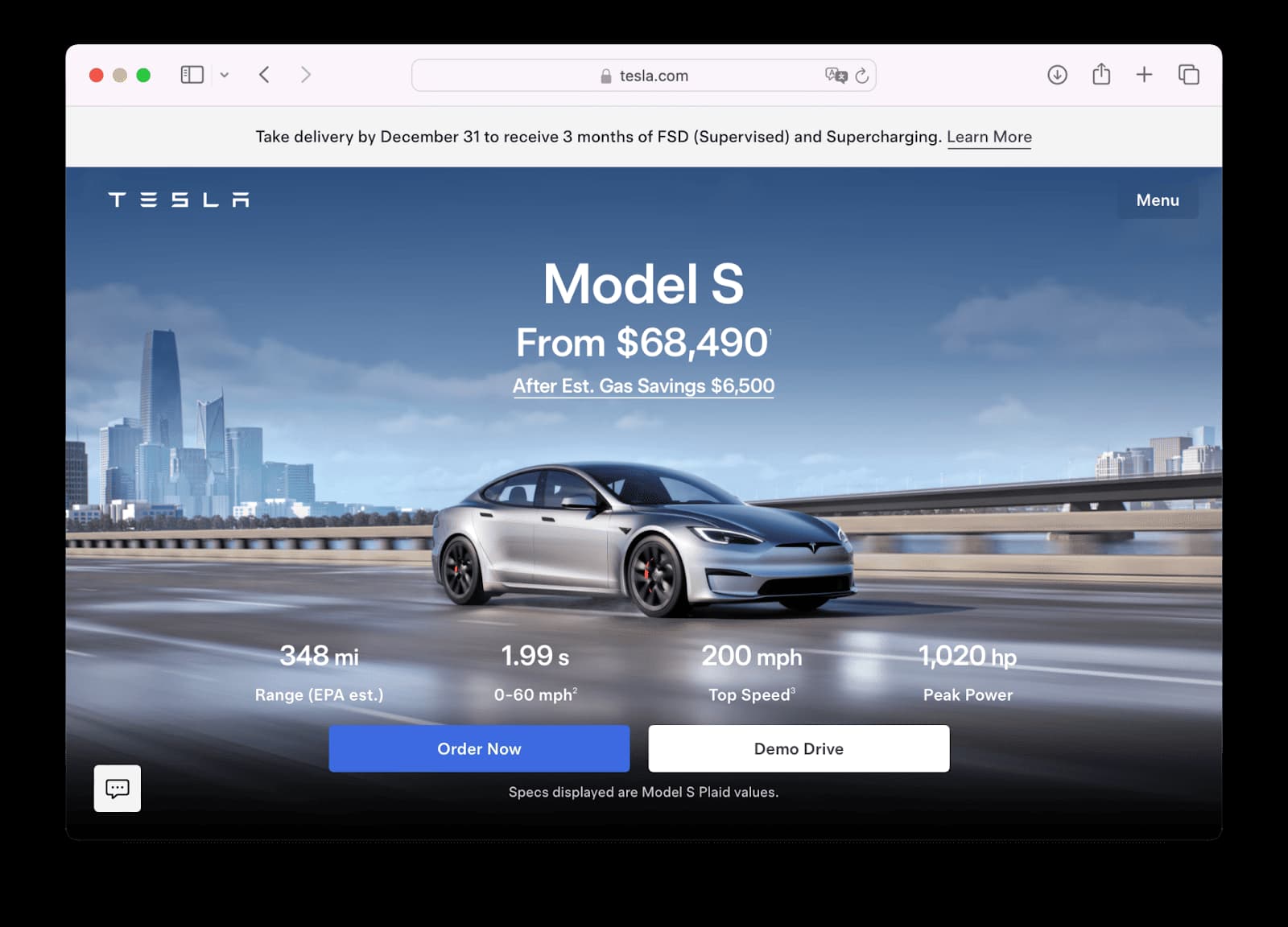Электромобиль Tesla — пример инноваций в нишевом сегменте