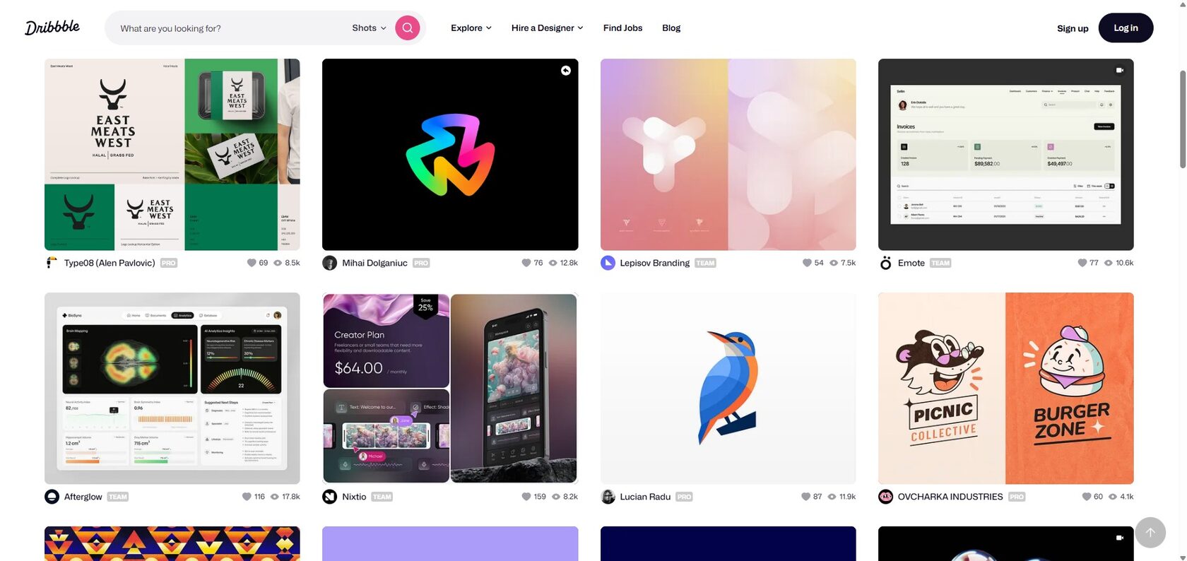  Галерея проектов на Dribbble: логотипы, UI-дизайн, мобильные интерфейсы и фирменный стиль от дизайнеров со всего мира.